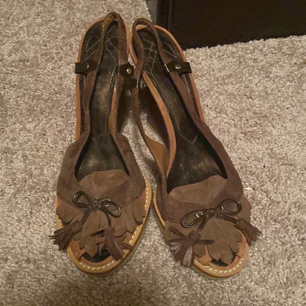 Vintage wedge heels